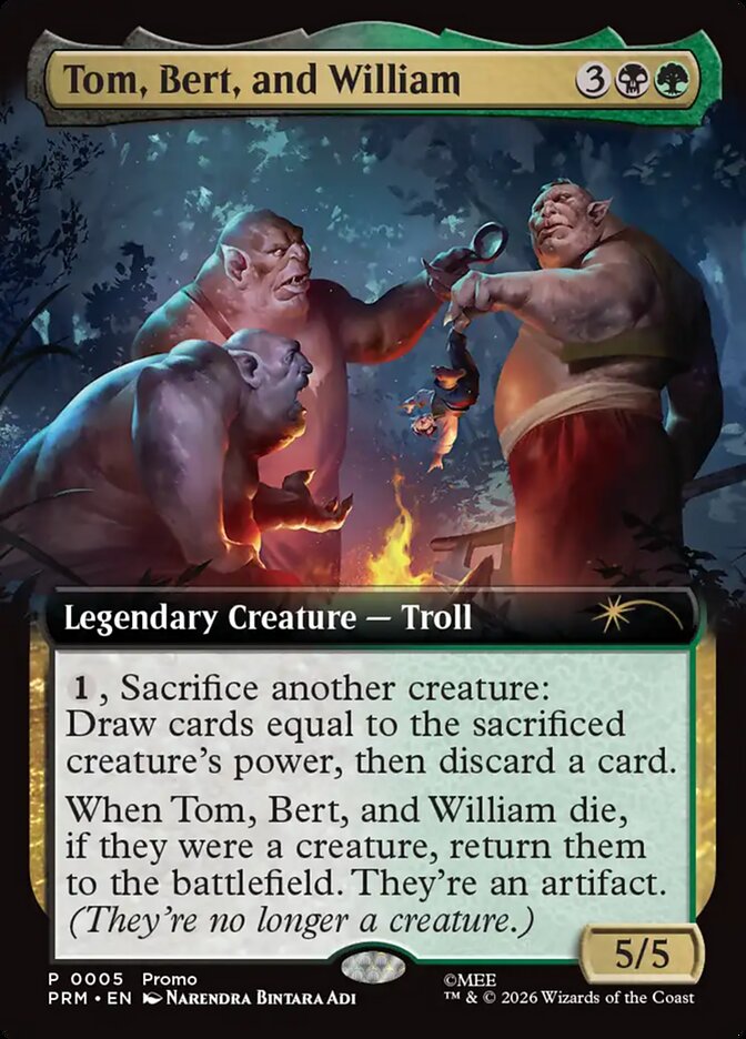 Tom, Bert, and William