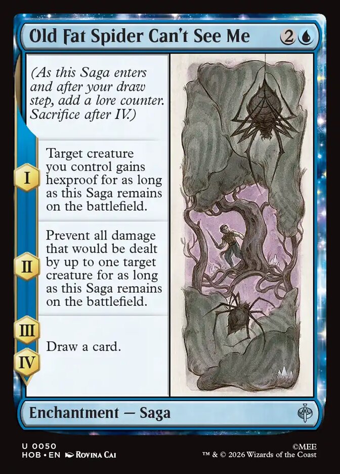 Old Fat Spider Can't See Me